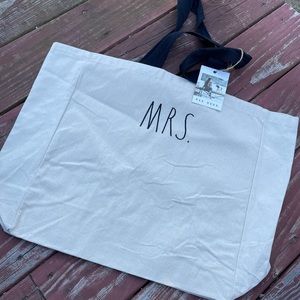NWT Rae Dunn “Mrs.” Tote Bag